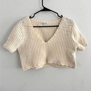 Reformation cropped woven top